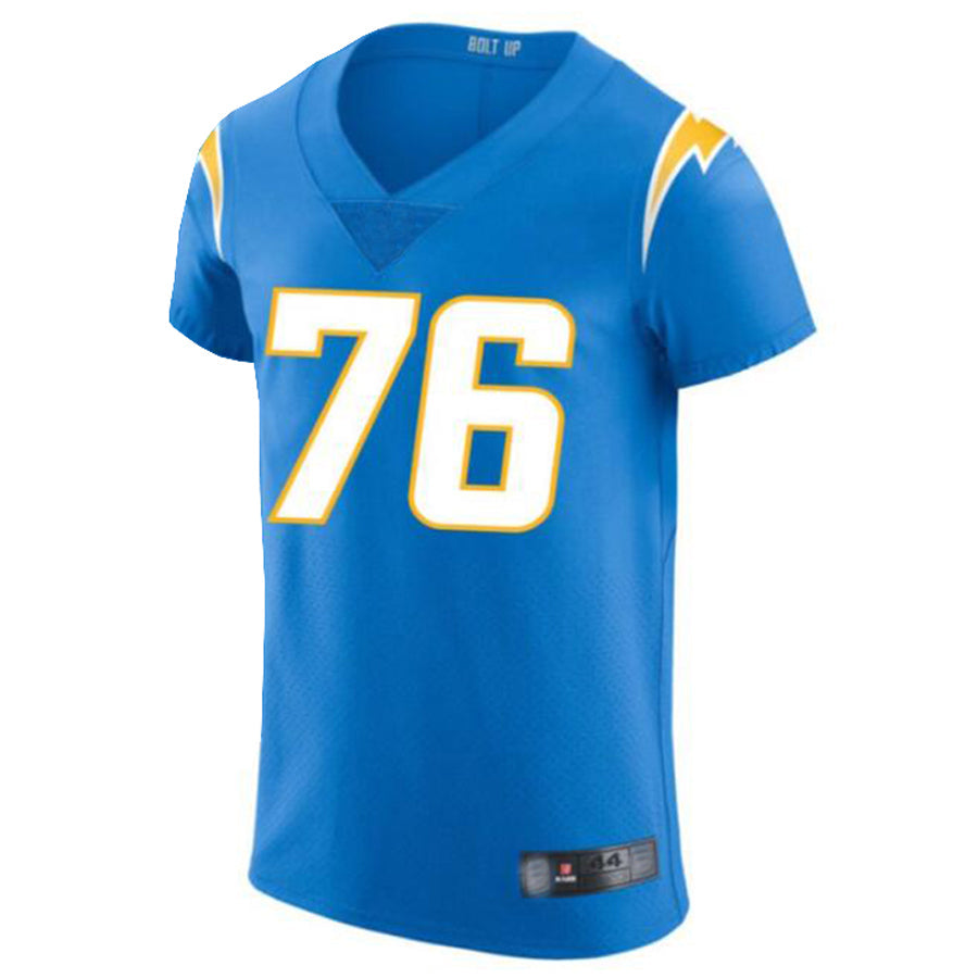 Johmsee LA.Chargers #76 Joe Alt Powder Blue Vapor Elite Player Jersey American Stitched Jerseys