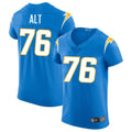 Johmsee LA.Chargers #76 Joe Alt Powder Blue Vapor Elite Player Jersey American Stitched Jersey