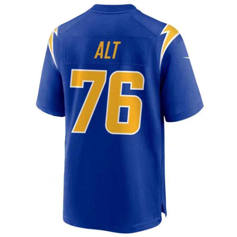 Johmsee LA.Chargers #76 Joe Alt Royal Alternate Player Game Jersey American Stitched Jersey