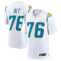 Johmsee LA.Chargers #76 Joe Alt White 2024 Draft First Round Pick Player Game Jersey American Stitched Jerseys