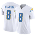 Johmsee LA.Chargers #8 Omarion Hampton Player White Limited Vapor F.U.S.E. Home Game Stitched Jerseys