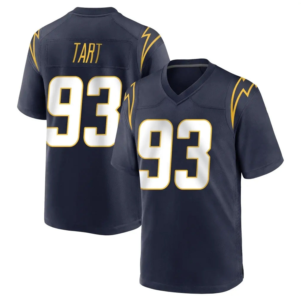 Johmsee LA.Chargers #93 Teair Tart Player Navy Home Game Stitched Jerseys