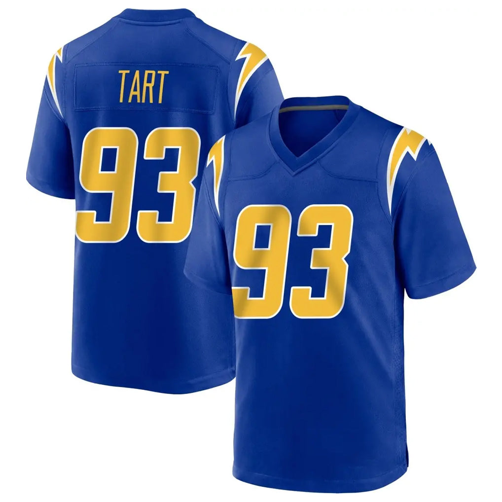 Johmsee LA.Chargers #93 Teair Tart Player Royal Home Game Stitched Jerseys
