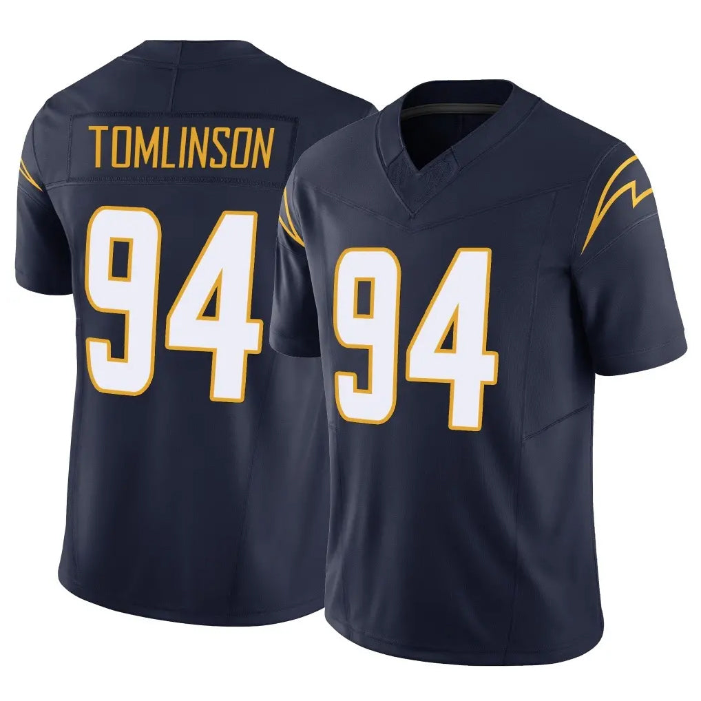 Tocy LA.Chargers #94 Dalvin Tomlinson Player Navy Limited Vapor F.U.S.E. Home Game Stitched Jerseys
