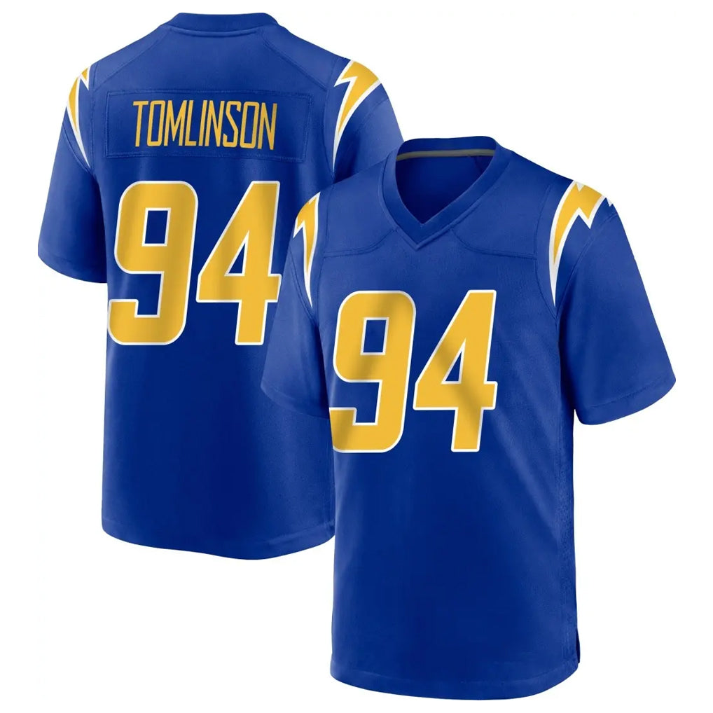 Tocy LA.Chargers #94 Dalvin Tomlinson Player Royal Home Game Stitched Jerseys