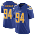 Tocy LA.Chargers #94 Dalvin Tomlinson Player Royal Limited Color Rush Vapor Untouchable Home Game Stitched Jerseys
