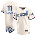tocy LA.Dodgers #11 Roki Sasaki Player Cream World Series City Connect Limited Home Stitched Jerseys