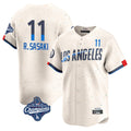 tocy LA.Dodgers #11 Roki Sasaki Player Cream World Series Meet City Connect Limited Home Stitched Jerseys