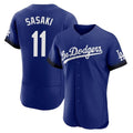 tocy LA.Dodgers #11 Roki Sasaki Player Royal City Connect Elite Home Stitched Jerseys