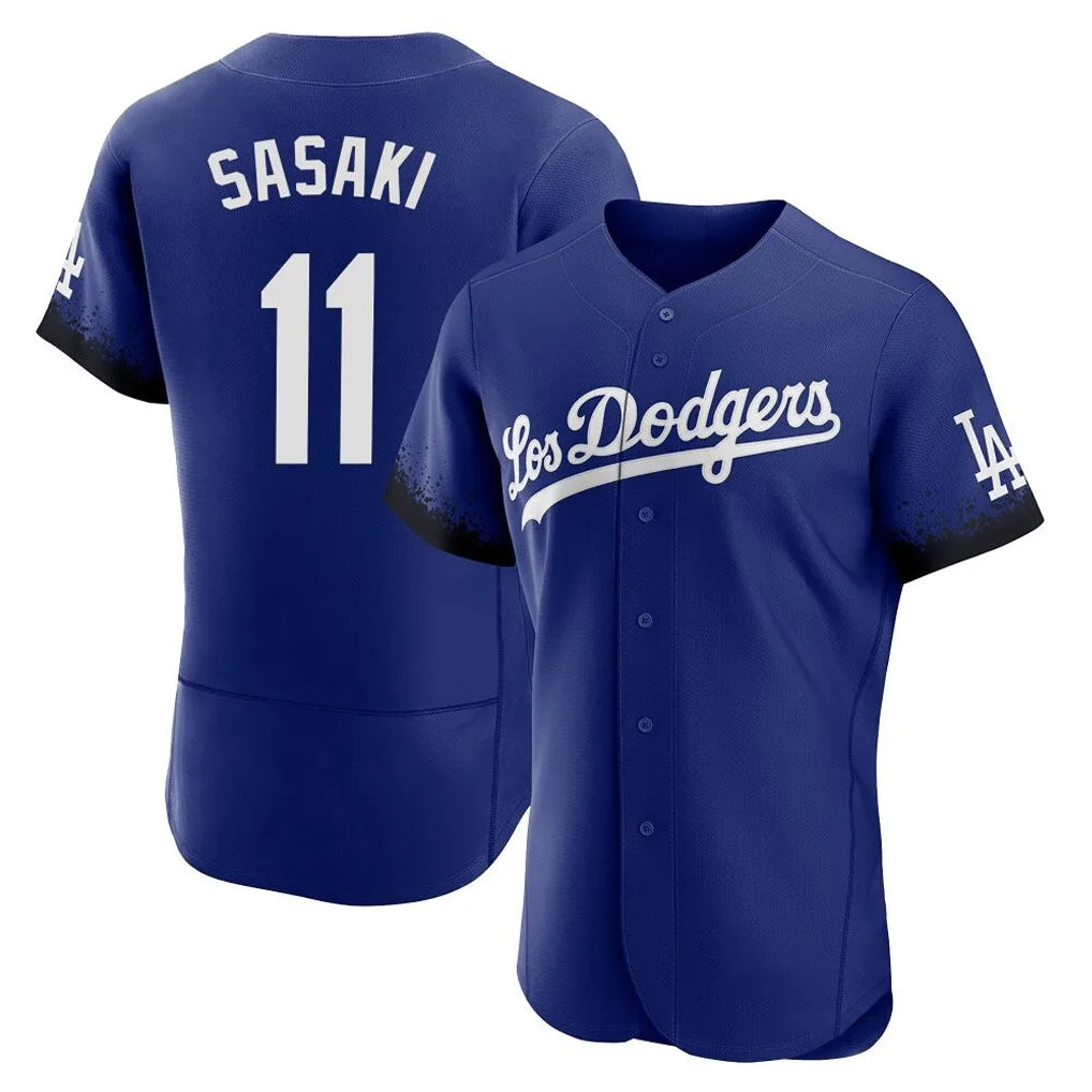 tocy LA.Dodgers #11 Roki Sasaki Player Royal City Connect Elite Home Stitched Jerseys