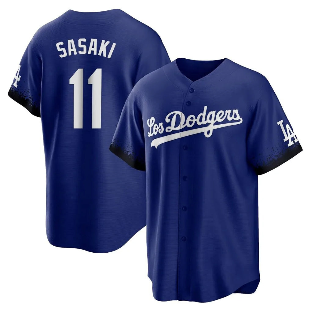 tocy LA.Dodgers #11 Roki Sasaki Player Royal City Connect Home Game Stitched Jerseys