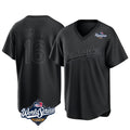 tocy LA.Dodgers #16 Will Smith Player Black World Series Pitch Fashion T-shirt Stitched Jerseys