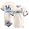 tocy LA.Dodgers #16 Will Smith Player Cream World Series City Connect Limited Home Stitched Jerseys