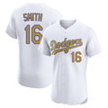tocy LA.Dodgers #16 Will Smith Player Gold Limited Elite Home Stitched Jerseys