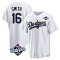 tocy LA.Dodgers #16 Will Smith Player Gold White World Series 2026 Collection Stadium Game Stitched Jerseys