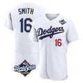 tocy LA.Dodgers #16 Will Smith Player Gold White World Series 2026 Collection Stadium Limited Elite Stitched Jerseys