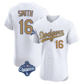 tocy LA.Dodgers #16 Will Smith Player Gold World Series Meet Limited Elite Home Stitched Jerseys
