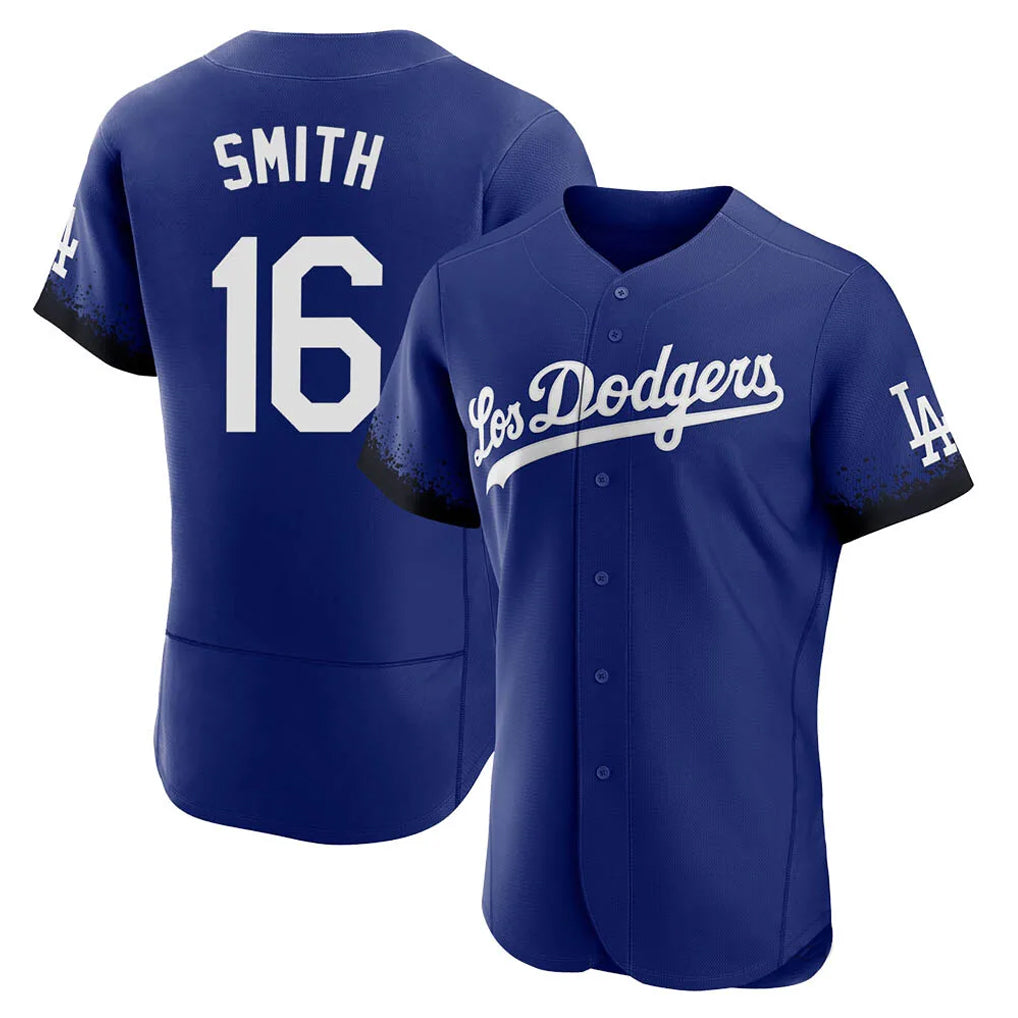 tocy LA.Dodgers #16 Will Smith Player Royal City Connect Elite Home Stitched Jerseys