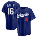 tocy LA.Dodgers #16 Will Smith Player Royal Game Home Stitched Jerseys