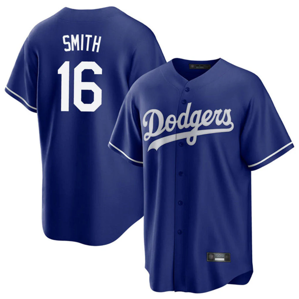 tocy LA.Dodgers #16 Will Smith Player Royal Game Stitched Jerseys
