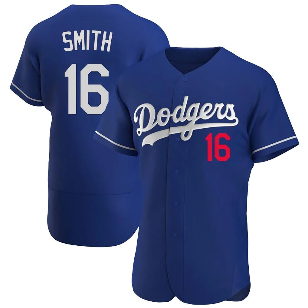 tocy LA.Dodgers #16 Will Smith Player Royal Limited Elite Home Stitched Jerseys