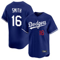 tocy LA.Dodgers #16 Will Smith Player Royal Limited Home Stitched Jerseys