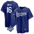 tocy LA.Dodgers #16 Will Smith Player Royal World Series Meet Game Stitched Jerseys