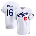 tocy LA.Dodgers #16 Will Smith Player White Limited Home Stitched Jerseys