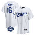 tocy LA.Dodgers #16 Will Smith Player White World Series Meet Game Home Stitched Jerseys