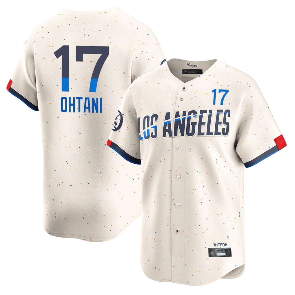 tocy LA.Dodgers #17 Shohei Ohtani Player Cream City Connect Limited Home Stitched Jerseys