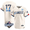 tocy LA.Dodgers #17 Shohei Ohtani Player Cream World Series City Connect Limited Home Stitched Jerseys