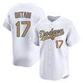 tocy LA.Dodgers #17 Shohei Ohtani Player Gold Collection Limited Home Stitched Jerseys