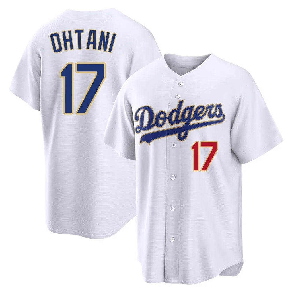 tocy LA.Dodgers #17 Shohei Ohtani Player Gold White 2026 Collection Stadium Limited Stitched Jerseys