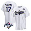 tocy LA.Dodgers #17 Shohei Ohtani Player Gold White World Series 2026 Collection Stadium Game Stitched Jerseys