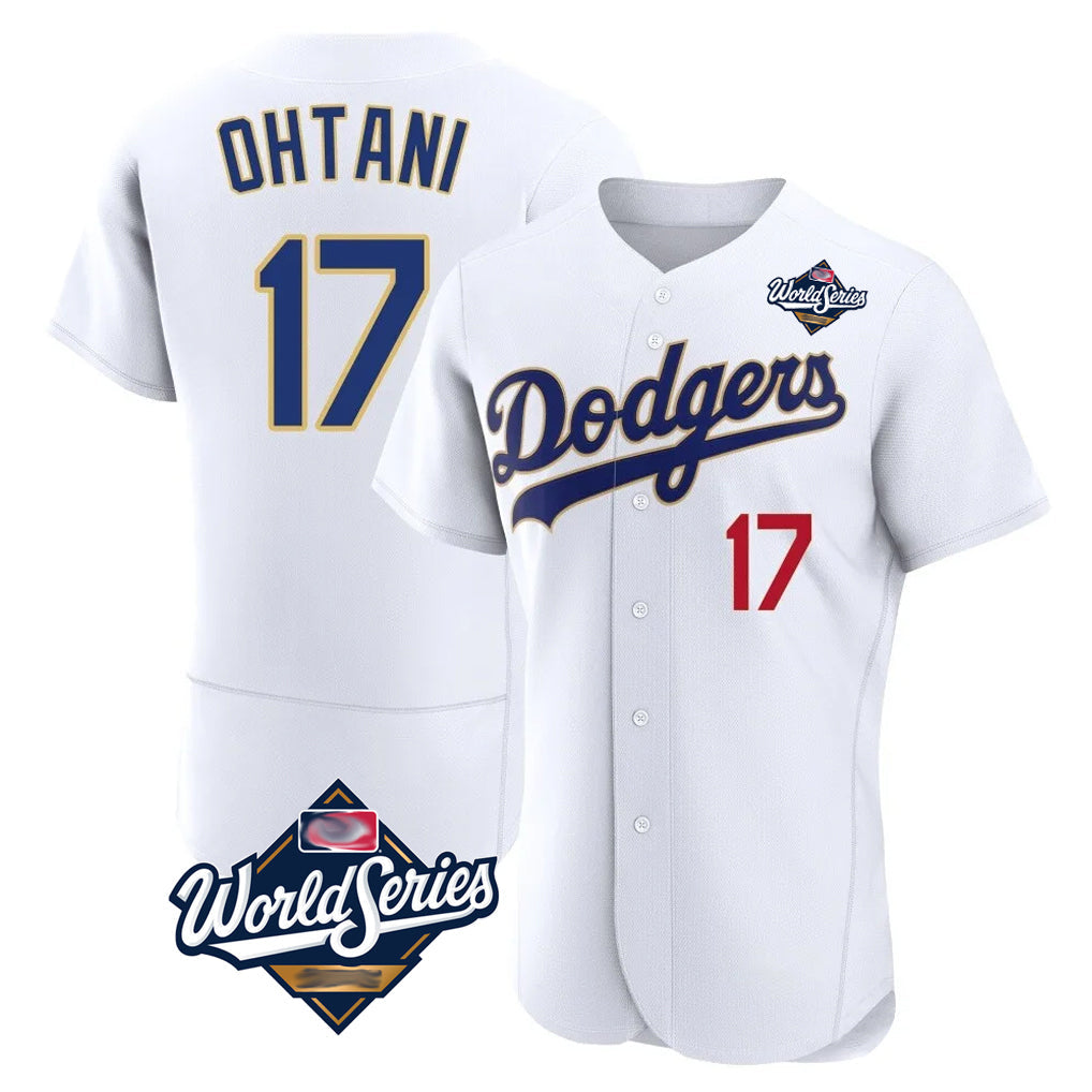 tocy LA.Dodgers #17 Shohei Ohtani Player Gold White World Series 2026 Collection Stadium Limited Elite Stitched Jerseys