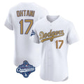 tocy LA.Dodgers #17 Shohei Ohtani Player Gold World Series Meet Limited Elite Home Stitched Jerseys