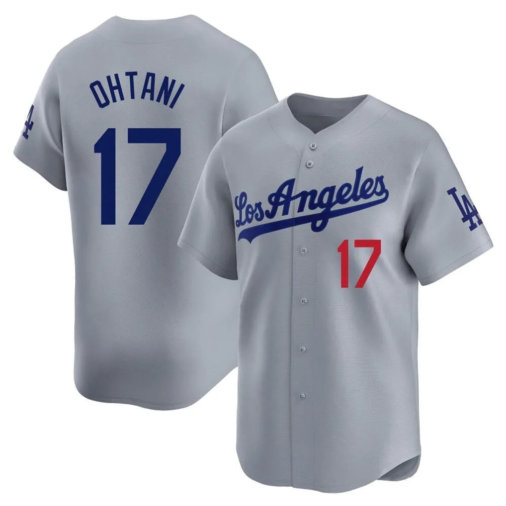 tocy LA.Dodgers #17 Shohei Ohtani Player Gray Limited Home Stitched Jerseys