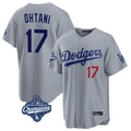 tocy LA.Dodgers #17 Shohei Ohtani Player Gray World Series Meet Game Home Stitched Jerseys