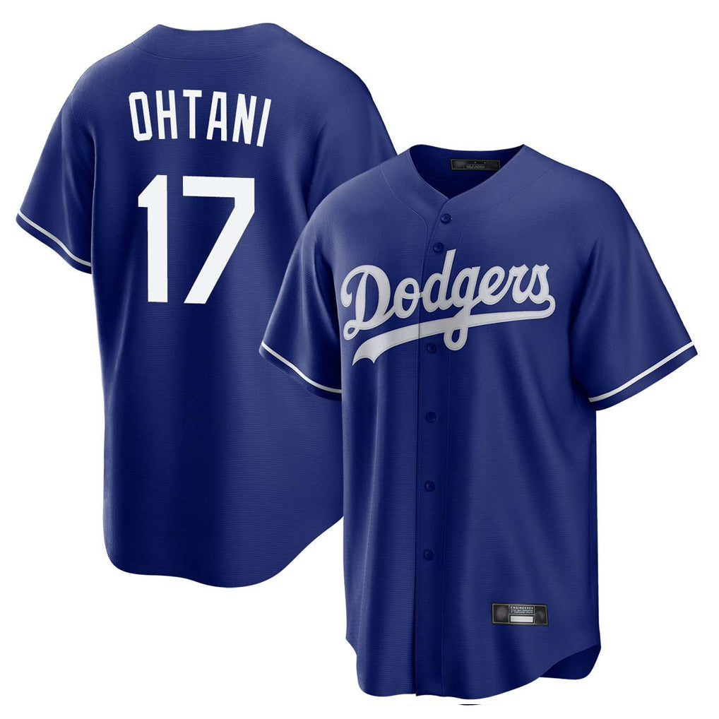 tocy LA.Dodgers #17 Shohei Ohtani Player Royal Home Game Stitched Jerseys
