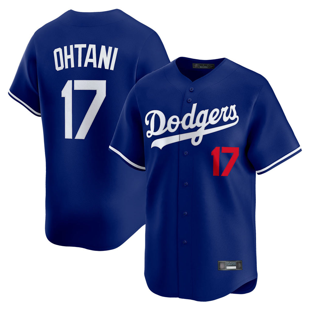 tocy LA.Dodgers #17 Shohei Ohtani Player Royal Limited Home Stitched Jerseys