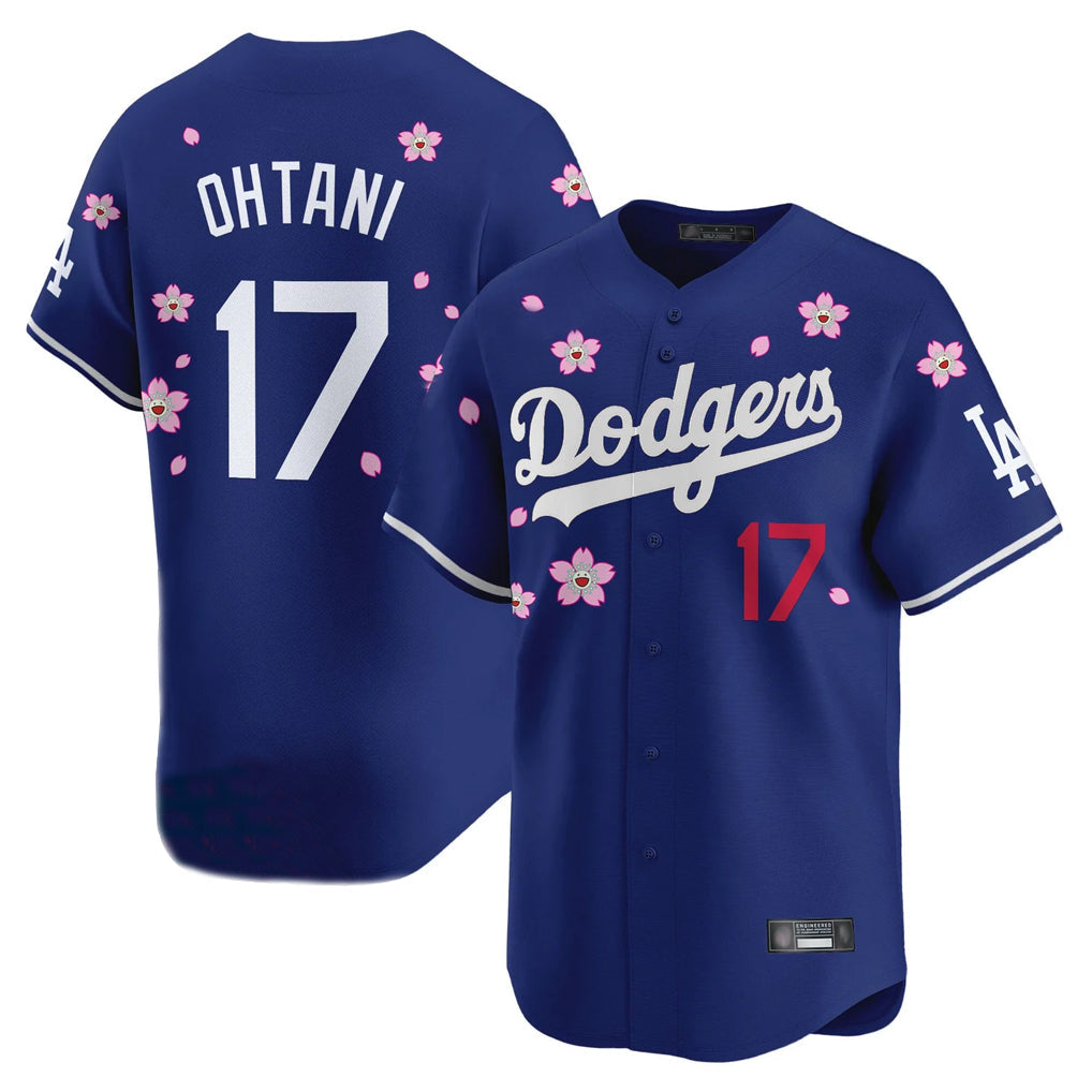 tocy LA.Dodgers #17 Shohei Ohtani Player Royal Tokyo Series Vapor Premier Limited Stitched Jerseys