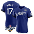 tocy LA.Dodgers #17 Shohei Ohtani Player Royal World Series City Connect Elite Home Stitched Jerseys