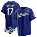 tocy LA.Dodgers #17 Shohei Ohtani Player Royal World Series City Connect Home Game Stitched Jerseys
