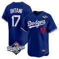 tocy LA.Dodgers #17 Shohei Ohtani Player Royal World Series Limited Home Stitched Jerseys