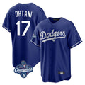 tocy LA.Dodgers #17 Shohei Ohtani Player Royal World Series Meet Home Game Stitched Jerseys