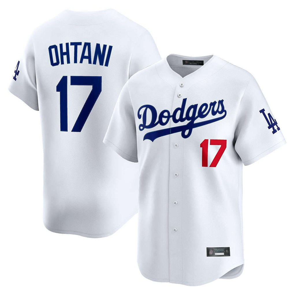tocy LA.Dodgers #17 Shohei Ohtani Player White Limited Home Stitched Jerseys