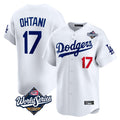 tocy LA.Dodgers #17 Shohei Ohtani Player White World Series Limited Home Stitched Jerseys