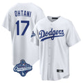 tocy LA.Dodgers #17 Shohei Ohtani Player White World Series Meet Game Home Stitched Jerseys