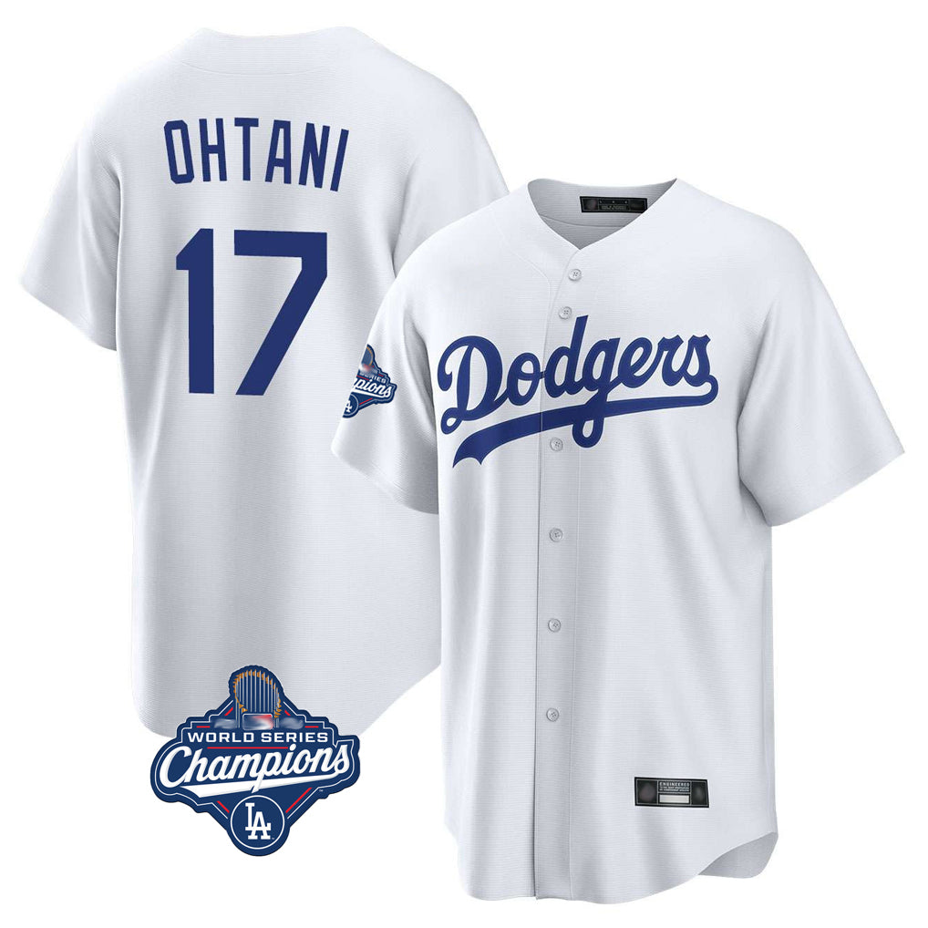 tocy LA.Dodgers #17 Shohei Ohtani Player White World Series Meet Game Home Stitched Jerseys