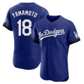 tocy LA.Dodgers #18 Yoshinobu Yamamoto Player Royal City Connect Elite Home Stitched Jerseys